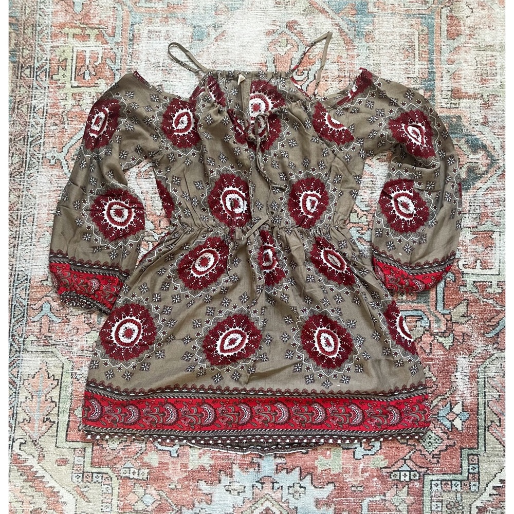 Cold Shoulder Boho Top